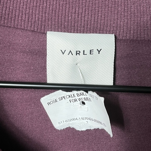 Varley Bailey Half Zip Speckled Fleece Pullover Rose Heavyweight Size Small - Picture 5 of 6